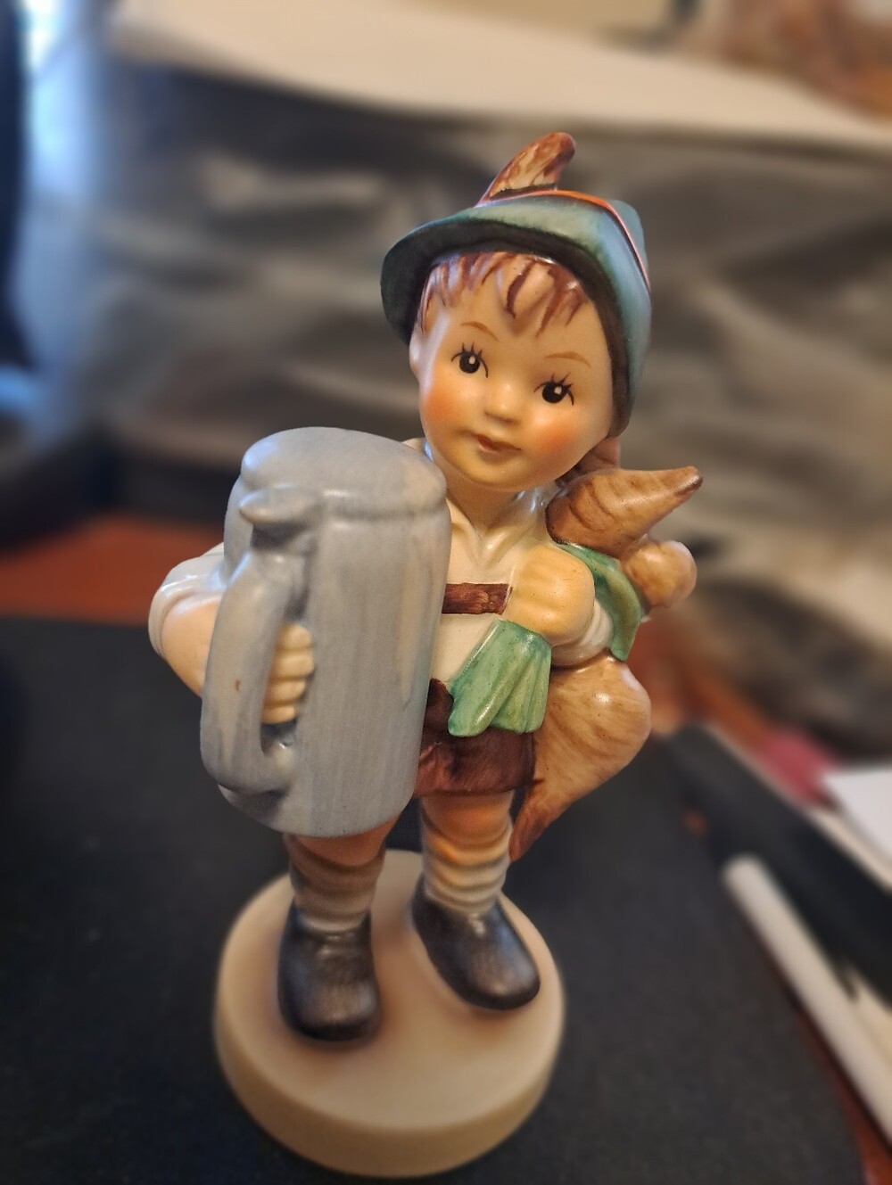 Excellent Vintage TMK 2 Goebel Hummel For Father Figurine # 87 Boy Stein